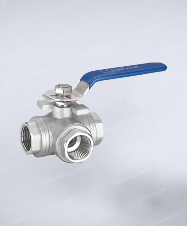 不锈钢丝口三通球阀